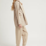 PINSTRIPE BLAZER BEIGE