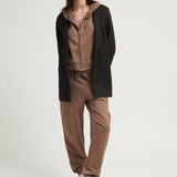 FRENCH TERRY PANTS BROWN
