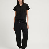FRENCH TERRY MINI JACKET BLACK
