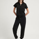 FRENCH TERRY PANTS BLACK