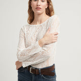 MICHAL LACE TOP WHITE
