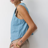 SHIELA VEST LIGHT BLUE