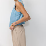 SHIELA VEST LIGHT BLUE