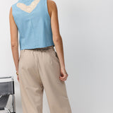 SHIELA VEST LIGHT BLUE