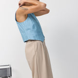 SHIELA VEST LIGHT BLUE