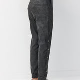 ALONA BUTTONS PANTS BLACK-STONE