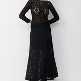 ALIN LACE SKIRT BLACK