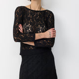 NOEY LACE BLOUSE BLACK