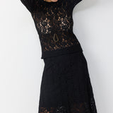 NOEY LACE BLOUSE BLACK