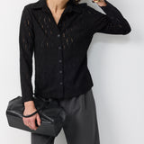 LIBI CROSHET BLOUSE BLACK