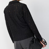 LIBI CROSHET BLOUSE BLACK