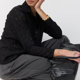 LIBI CROSHET BLOUSE BLACK