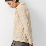 LIBI CROSHET BLOUSE MOCCA