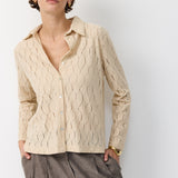 LIBI CROSHET BLOUSE MOCCA