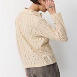 LIBI CROSHET BLOUSE MOCCA