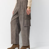 DANKNER PANTS BROWN-STONE