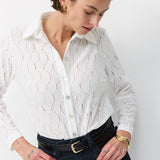 LIBI CROSHET BLOUSE WHITE