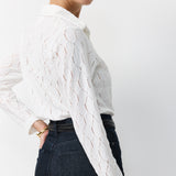 LIBI CROSHET BLOUSE WHITE