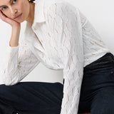 LIBI CROSHET BLOUSE WHITE
