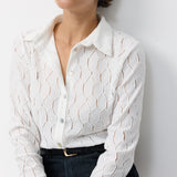 LIBI CROSHET BLOUSE WHITE