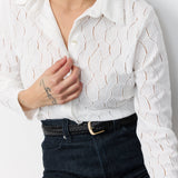 LIBI CROSHET BLOUSE WHITE