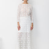 ALIN LACE SKIRT WHITE
