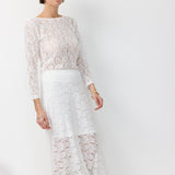 NOEY LACE BLOUSE WHITE