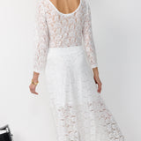 ALIN LACE SKIRT WHITE