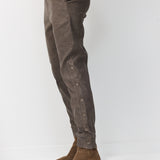 ALONA BUTTONS PANTS BROWN-STONE
