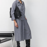 AVIGAIL PANTS BLACK STRIPS