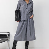 GALIT BLOUSE BLACK STRIPS