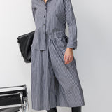 GALIT BLOUSE BLACK STRIPS