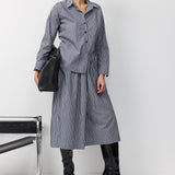 GALIT BLOUSE BLACK STRIPS