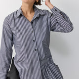 GALIT BLOUSE BLACK STRIPS