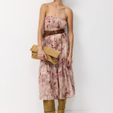 ORIT DRESS PINK FLOWERS