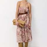 ORIT DRESS PINK FLOWERS
