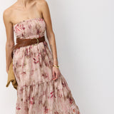 ORIT DRESS PINK FLOWERS