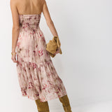 ORIT DRESS PINK FLOWERS