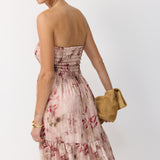 ORIT DRESS PINK FLOWERS