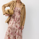 ORIT DRESS PINK FLOWERS