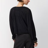 PARIS LACE TOP BLACK